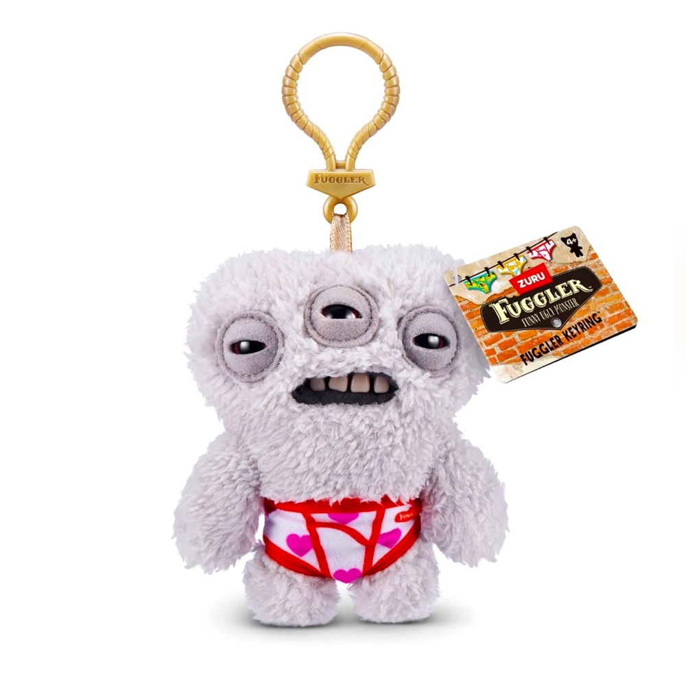 Zuru Fuggler Funny Ugly Monster Keyring Clip On 5” Annoyed Alien CATCH ME - NEW